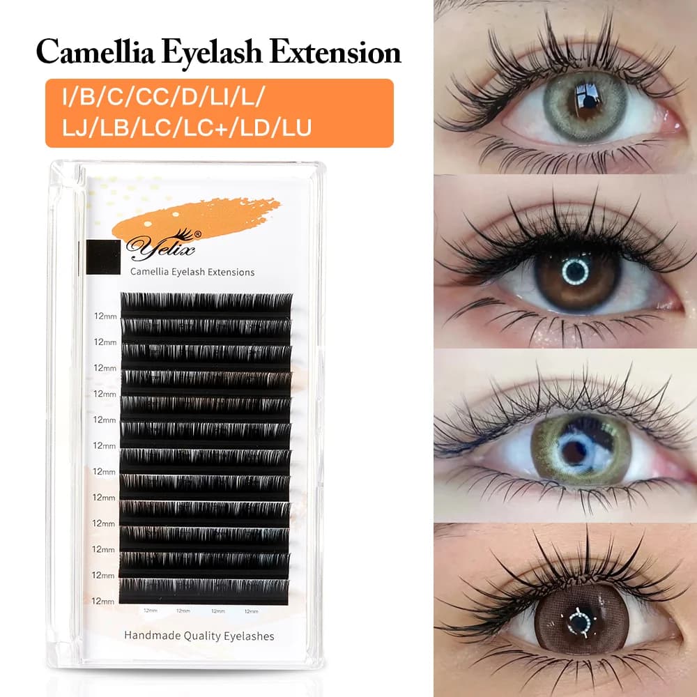 Camellia Bloom естествени меки индивидуални мигли за удължаване
